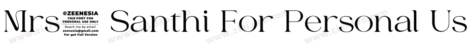 Mrs. Santhi For Personal Use Only字体转换